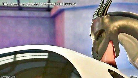 Orca furry in latex mask licking pink slit on white car hood, explicit anthropomorphic scene