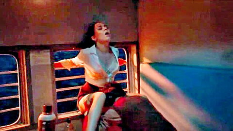 Ruby Bajaj rides cowgirl in steamy train sex scene