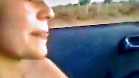 Himachali girl teasing in car, close-up face with parted lips