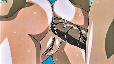 Uncensored hentai anal shower scene with busty anime girls