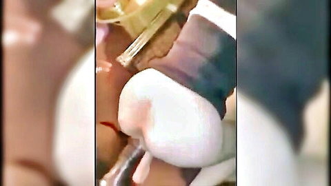 Professor Daniela Ignacio anal sex from behind, big ass exposed