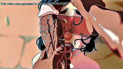 Animated Snow White parody blowjob scene with facial