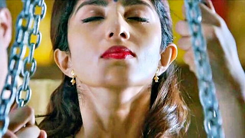 Amrita Das Gupta in passionate chained sex scene, intense expression