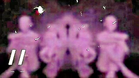 Blurry purple silhouettes of three mature women in intimate pose, fucking old woman 2 thumbnail