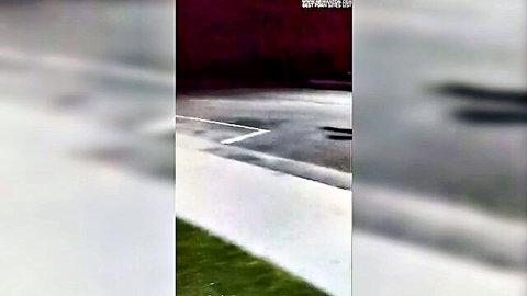 Blurry outdoor exhibitionist exposing prolapse on court