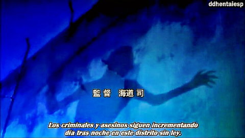Shadowy witch Annerose silhouette in dark lawless district hentai anime