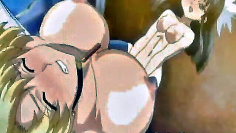 Hentai futagirl with huge tits riding blonde guy in steamy cowgirl