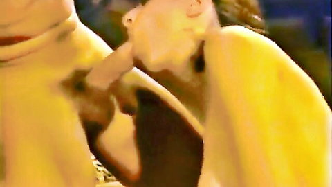 Christy Canyon performs blowjob on Peter North in classic porn scene