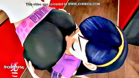 Animated Violet rims Elastigirl's big ass in Incredibles hentai