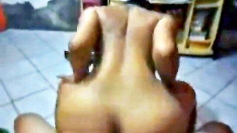 Ebony woman with massive ass in intense rear entry sex position
