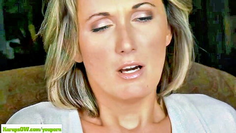 Misty Law mature blonde cougar fingering her wet pussy solo