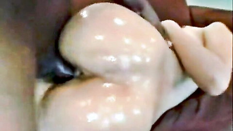 Sabara's massive pale booty with creampie in explicit rear view pose