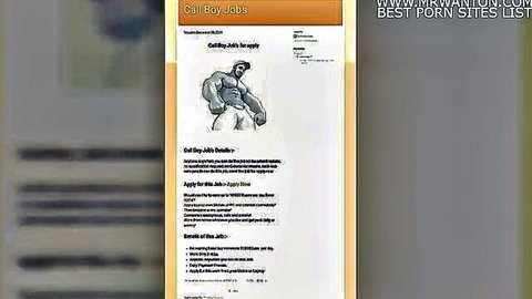 Muscular shirtless man flexing in call boy jobs ad seeking gigolos for high pay sex work