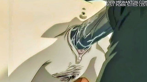 Anime horny teen girl quickie with big-titted buddy via zipper pussy