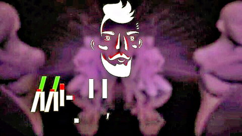 Lena Paul stylized purple thumbnail with male figure and abstract design