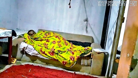 Mature man under blanket after taboo sister-in-law encounter