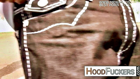 Hayden Field in tight leather chaps, Raw Ghetto Sex by Hood Fuckers