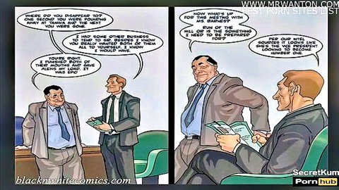 Businessmen plotting in The Mayor season 4 ep 6 comic - Converting big ass ebony lesbian