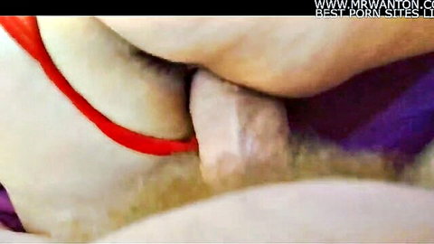 Busty woman spanked and covered in cum with loud orgasm