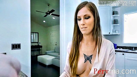 Tricia Oaks in distracting nip slip mom-son scene