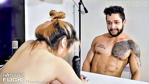 Kim smiles as Stephen's long dick penetrates her in amateur couple scene