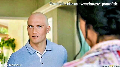 Whitney Wright faces bald man in teasing Brazzers encounter