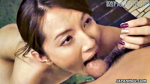 Hitomi Hayama performs intense blowjob in uncensored JAV scene