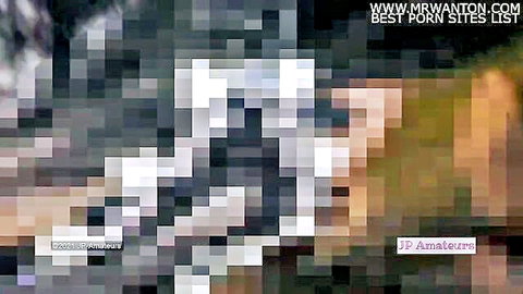 Fair skin Japanese model in doggy style cumshot, pussy creampie amateur sex