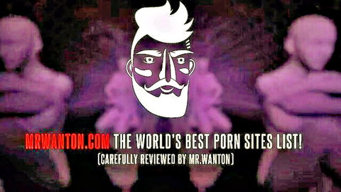 Mr Wanton banner advertising the world's best porn sites list with bearded face logo