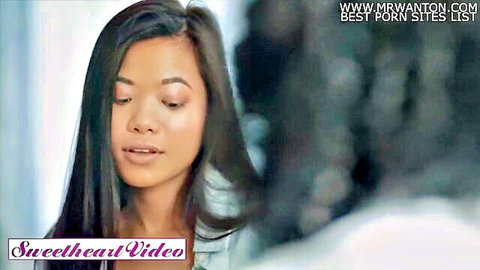 Asian beauty Vina Sky close-up in Sweetheart lesbian video
