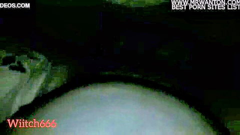 Amateur anal creampie with ex, sticky finish in dark bedroom