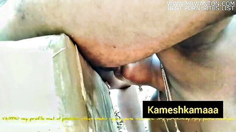 Tamil girl giving intense blowjob close-up