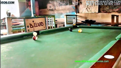 Cameroonian billiards sex bet with tight ass and big cock African scene