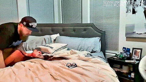 Eva Nixon fucked by bull Silas Black in missionary on bed, hotwife scene