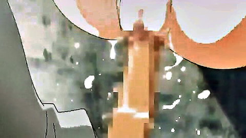 Hentai anime girl with cum on perky tits in Shoujo Ramune episode 2