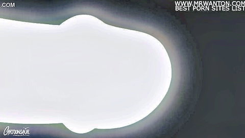 Connie's Birthday explicit glowing penis closeup from Cartoonsaur