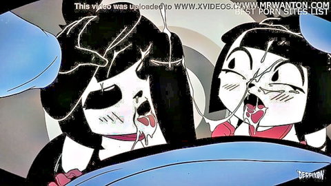 Hentai mime and dash duo facial cumshot on cute anime girls