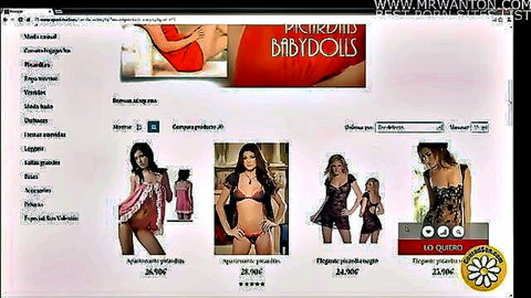 Sexy models in babydoll lingerie and intimate apparel showcase