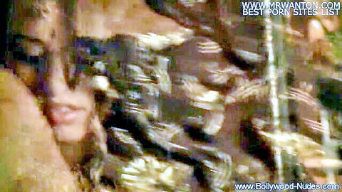 Mysterious Indian woman in ritualistic nude embrace