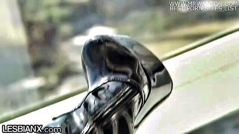 Alina Lopez and Anne Amari in steamy lesbian foot worship with shiny heels