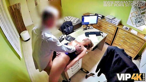 Nata fucked on desk by older man in steamy office scene, VIP4K