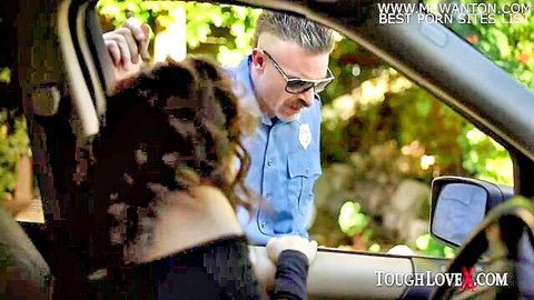 Liv Wild Latina pulled over by cop in intense car encounter