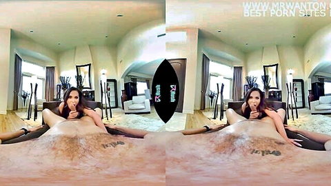 Busty MILF Nikki Benz spreads wide in VR POV nudity