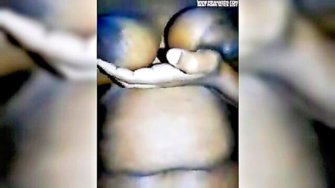 Wairimu Esther closeup evening pussy tease with happy twins and hard nipples