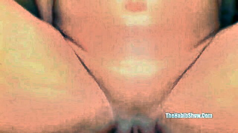 Close-up of teen pussy spread wide in BBC gangbang scene by The Habib Show