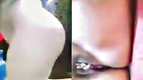 Egyptian sharmota dances seductively and teases her pierced pussy