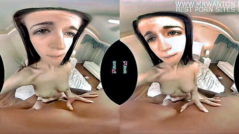 Alex Coal nude VR squat pose in VRHush delivery driver scene