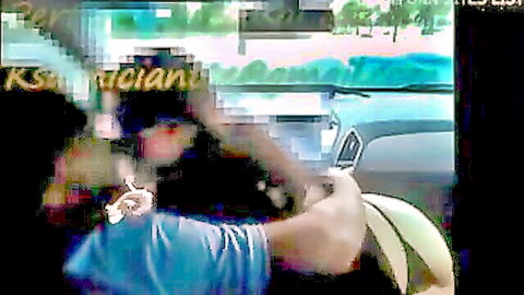 Arab couple embracing intimately in car, free porn video thumbnail
