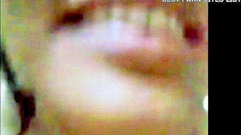 Blurry close-up of smiling Indian college girl in stepbrother porn thumbnail