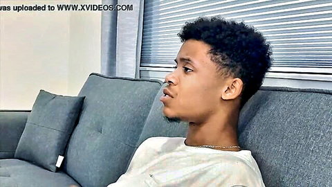 Young black Lil D on couch in stepmom Isabelle Miller comfort scene